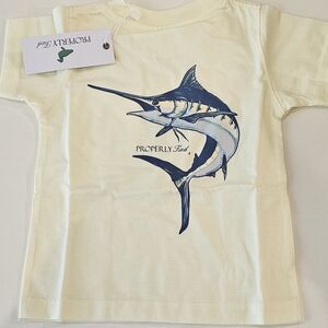 Properly Tied Kids Cream Marlin Tee